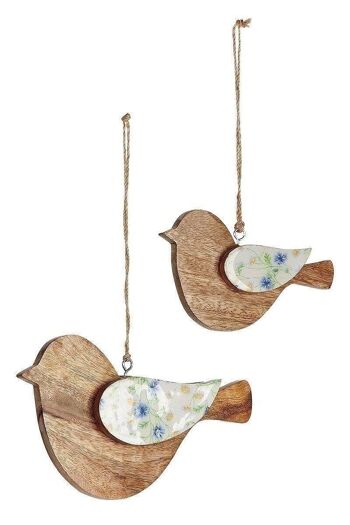 Oiseau en bois "Fleurs sauvages" VE 8830 1