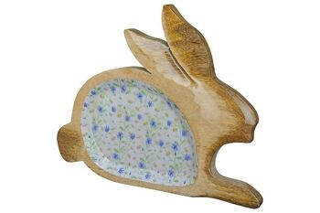 Bol en bois lapin "Fleurs sauvages" VE 2834 1