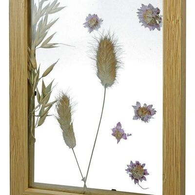 MDF frame with dried flowers VE 4879