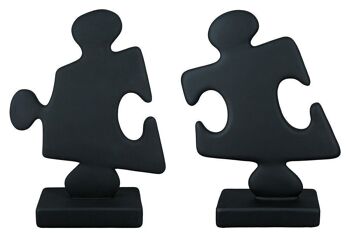 Sculpture poly "Puzzle" noir mat PU 2 so954 1