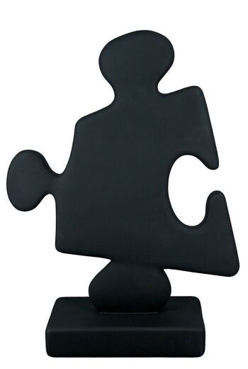 Sculpture poly "Puzzle" noir mat PU 2 so954 3