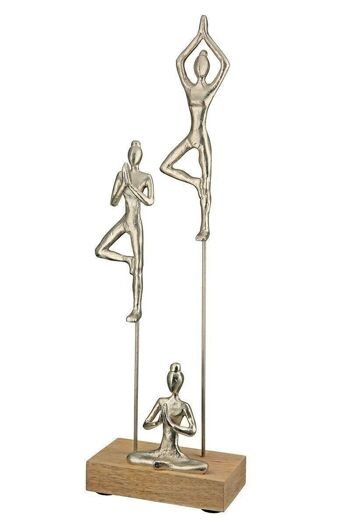 Sculpture en bois "Groupe de Yoga" 1030 1