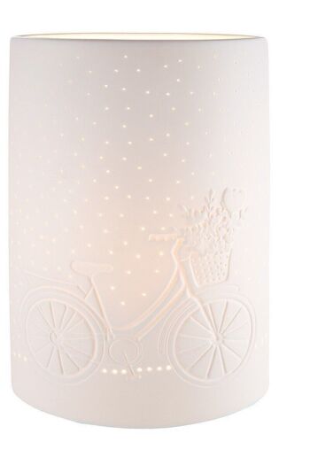 Lampe en porcelaine "vélo fleuri" 1043 1