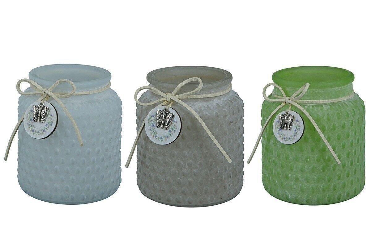 Lanterna in vetro "prato fiorito" VE 9 so1160