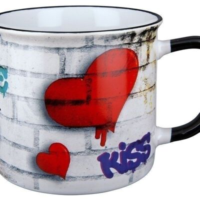 Mug en céramique Street Art "Amour" VE 61236