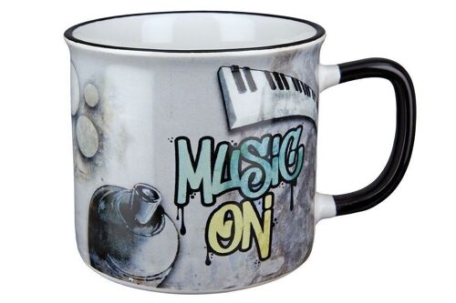 Keramik Tasse Street Art "Music" VE 61237