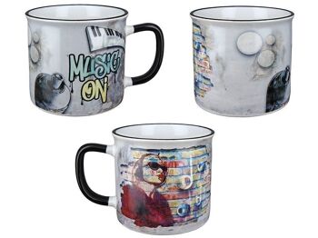 Mug en céramique Street Art "Musique" VE 61237 2