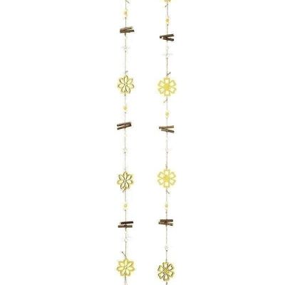 Wooden flower garland VE 12 so1238