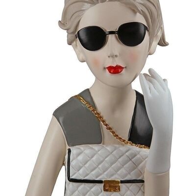 Poly Figur Lady mit Handtasche 1257