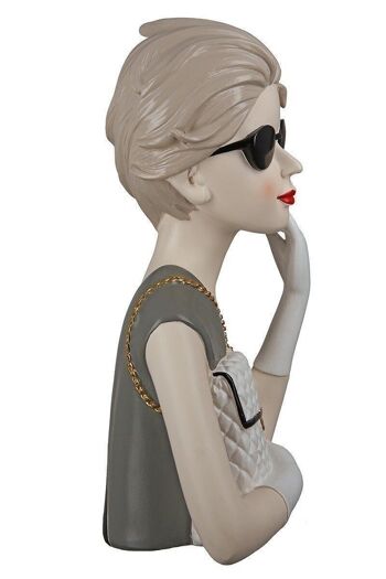 Figurine poly femme avec sac à main 1257 3