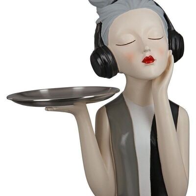 Poly Figure Girl with Headphones 1258