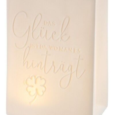 Porcelain LED bag "Happiness..." VE 41263