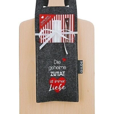 Ensemble de planches à découper en bois love VE 41277