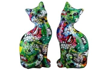 Chat assis poly street art VE 2 so1331 1