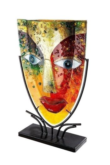 Vase décoratif Glasart Visage "oeil bleu" 1376 3