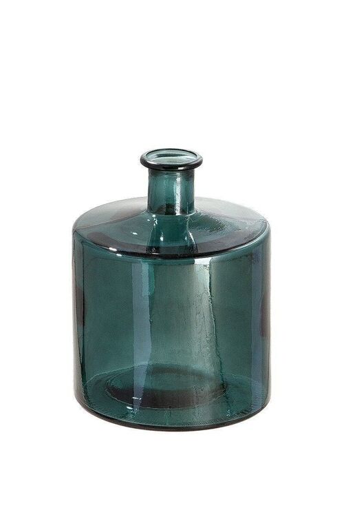 Glas Vase "Arturo" petrol VE 41431