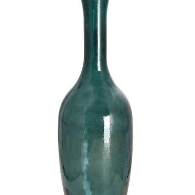 Glass floor vase "Arturo" petrol1435