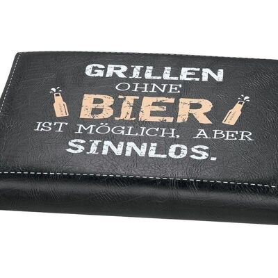 Kunstst Sitzpolst"Grill ohne Bier" VE 61457