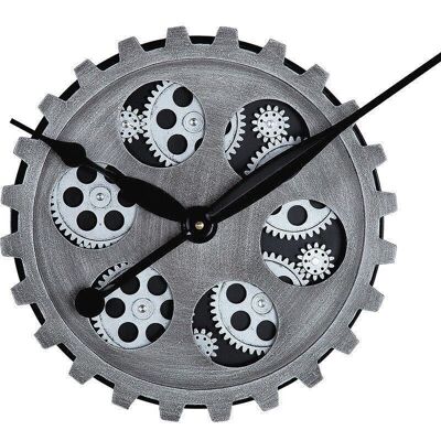 metal plastic Wall clock "Gears" 1468