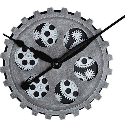 plastica metallica Orologio da parete "Gears" 1468