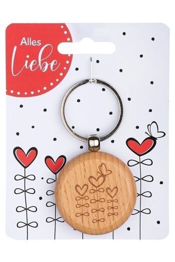 porte-clés en bois "Toi et moi" VE 121534 3