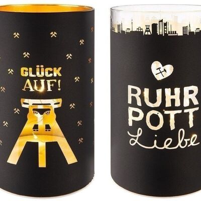 Glas LED-Leuchter "Ruhrpott" VE 4 so1539