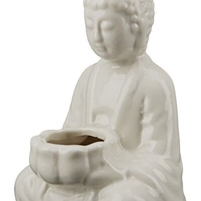 Portavaso Buddha in porcellana VE 81550