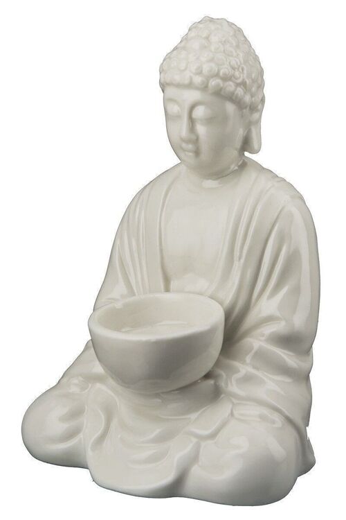 Porzell Buddha-Teelichthalter VE 61551