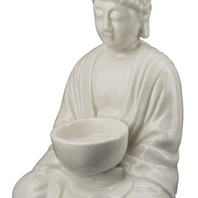 Porzell Buddha-Teelichthalter VE 61551