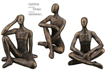 Sculpture poly "Détente" bronze VE 3 so1573 1
