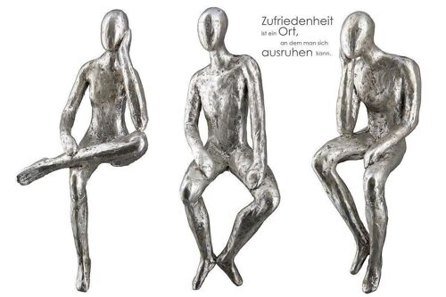 Poly Skulptur "Feelings" silber VE 3 so1574