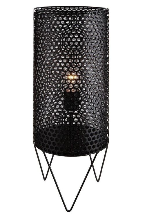 Metall Lampe "Cage" schwarz matt1595