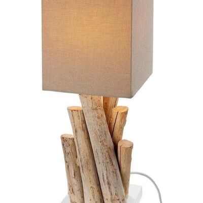 Holz Lampe"Twigs" natur/ weiss1601