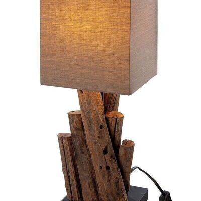 Holz Lampe"Twigs" braun/ schwarz1602