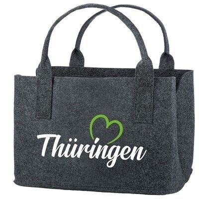 Filz Tasche "Thüringen" m.grünem Herz VE 41643