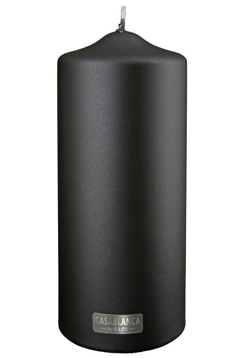 Stumpenkerze,schwarz,metallic VE 61725