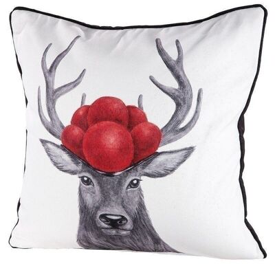 Fabric cushion deer with Bollenhut VE 31736