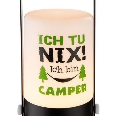 Luz decorativa LED "No estoy haciendo nada, soy un campista" VE 41738