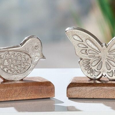 Farfalla/uccello in alluminio PU 6 so1761