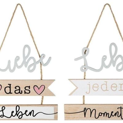 MDF hanger "love/live" VE 8 so1778