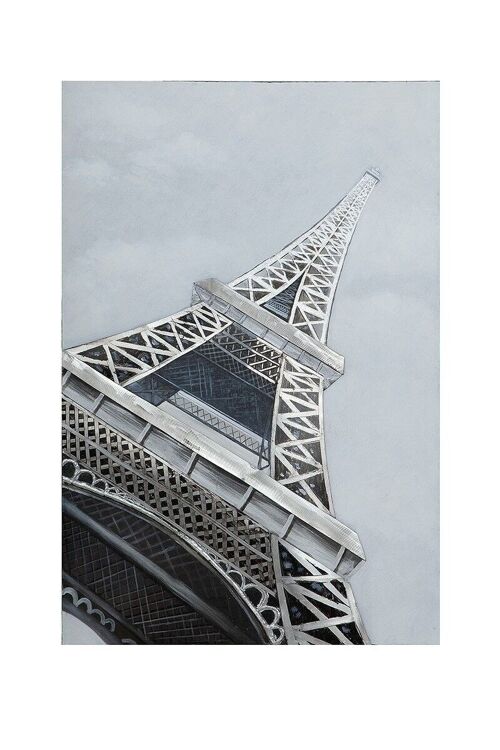 3D Bild "Eiffelturm" mit Aluminium Elementen 80x1201789