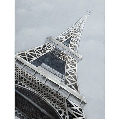 Immagine 3D "Torre Eiffel" con elementi in alluminio 80x1201789