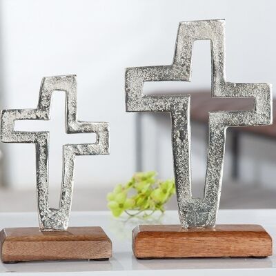 Croce in alluminio su base VE 81798