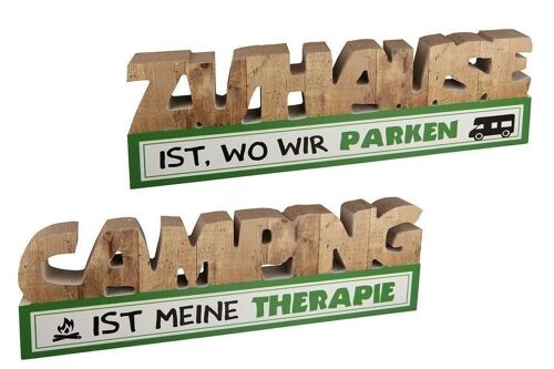 MDF Schriftzug "Camping" VE 6 so1803