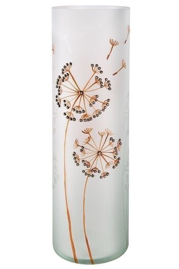 Vase cylindre en verre "Pissenlit" 1821 2