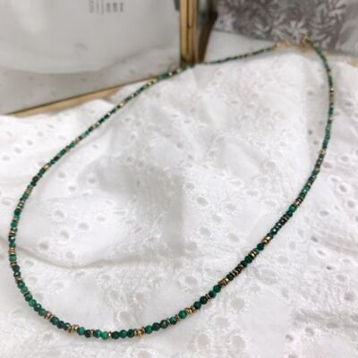 ANCHE COLLANA in Malachite