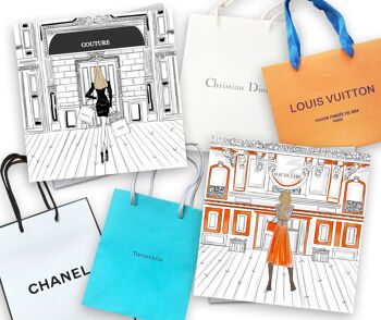 Shopping à Paris - Couture Carte de vœux 2