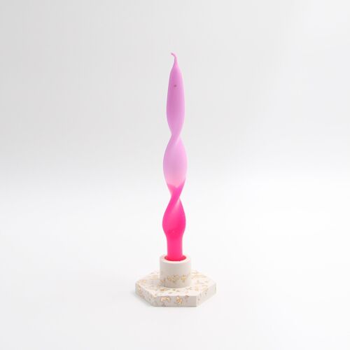 Candlestick off white Gold