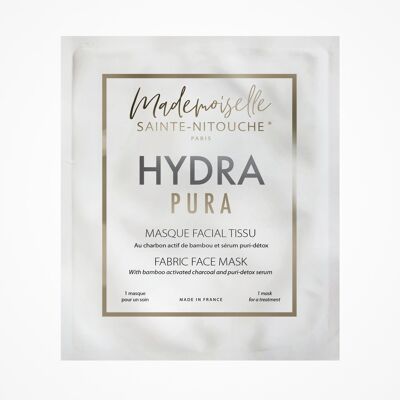 Masque Tissu Purifiant HYDRA PURA aux fibres de charbon de bambou