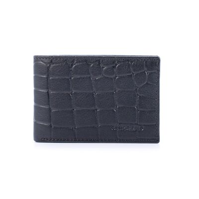 Black leather wallet with RFID anti-theft system (AC-OR-COCO-386-NEGRO)